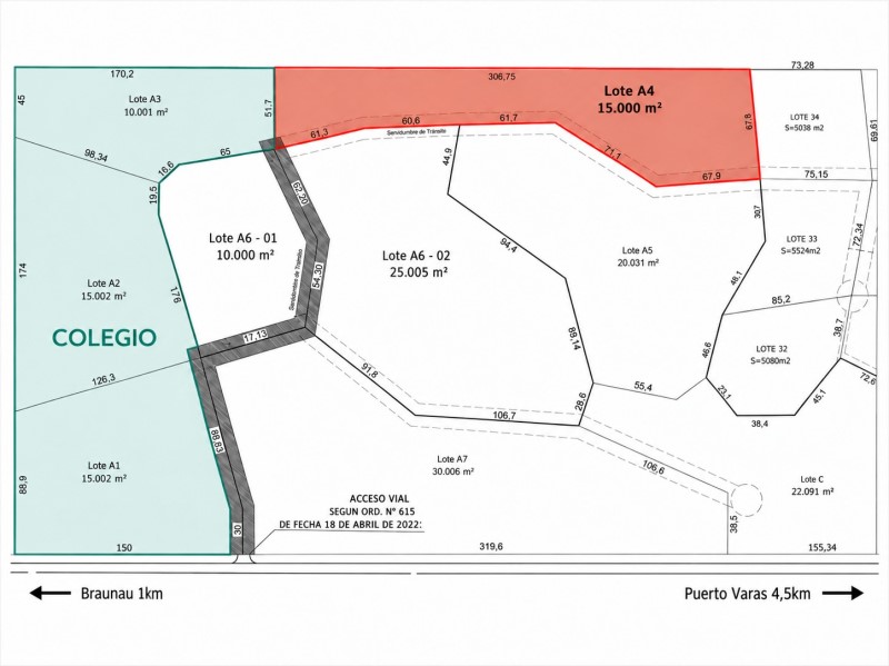 LOTE COMERCIAL 1,5HA BRAUNAU PARK, JUNTO FUTURO COLEGIO LOTE COMERCIAL 1,5HA BRAUNAU PARK, JUNTO FUTURO COLEGIO