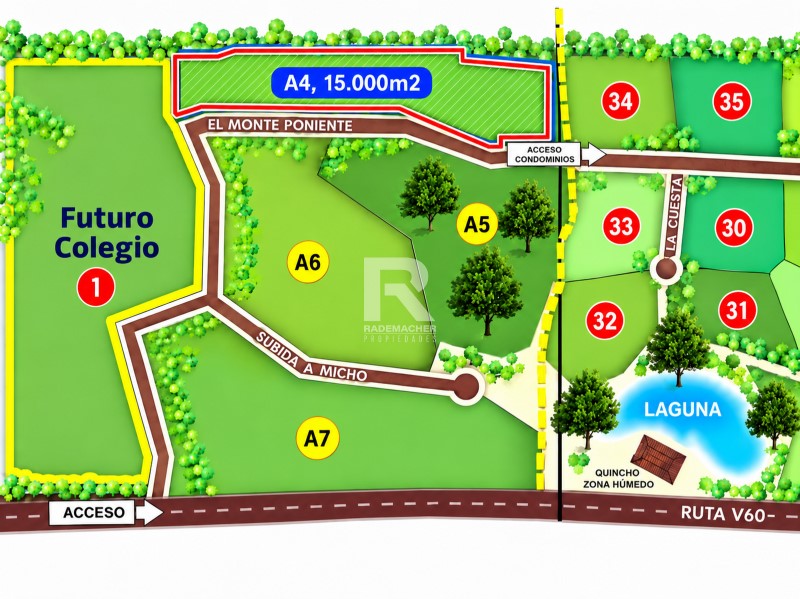LOTE COMERCIAL 1,5HA BRAUNAU PARK, JUNTO FUTURO COLEGIO LOTE COMERCIAL 1,5HA BRAUNAU PARK, JUNTO FUTURO COLEGIO